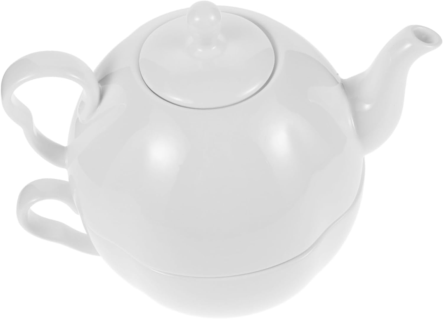 【ellie】スープカップ&ソーサー ３セット、ティーポット１つ Amazon｜ティーセット コーヒーカップセット 紅茶ポット セット 6